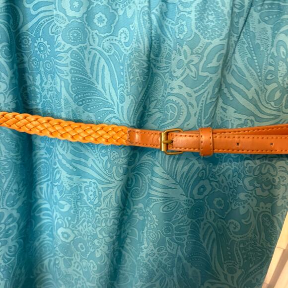 Maurices‎ Blue Floral High Low Tank Dress With Braided Belt Size 3X - Picture 5 of 8